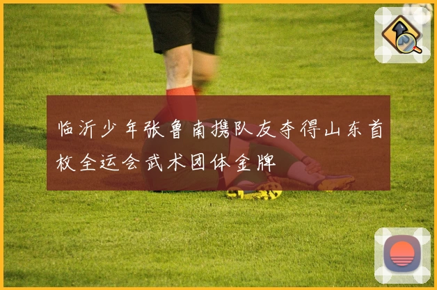 临沂少年张鲁南携队友夺得山东首枚全运会武术团体金牌