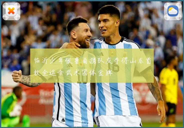 临沂少年张鲁南携队友夺得山东首枚全运会武术团体金牌